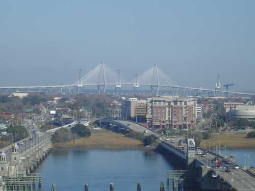View of Charleston SC from the Holiday Inn