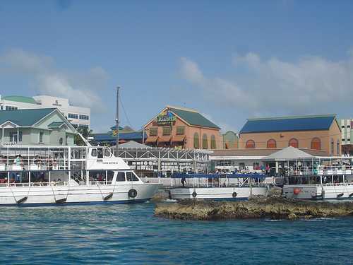 Transport tendering boats on Cayman Waterfront